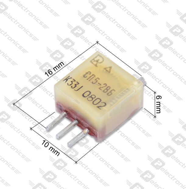 СП5-2ВБ 0,5W(Ватт) 330Ω(Ом)-А±5% Резистор подстроечный многооборотный, "1", фото