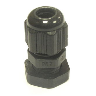 PG7 3,5-6 mm Кабельный ввод(гермоввод), сальник черный, фото