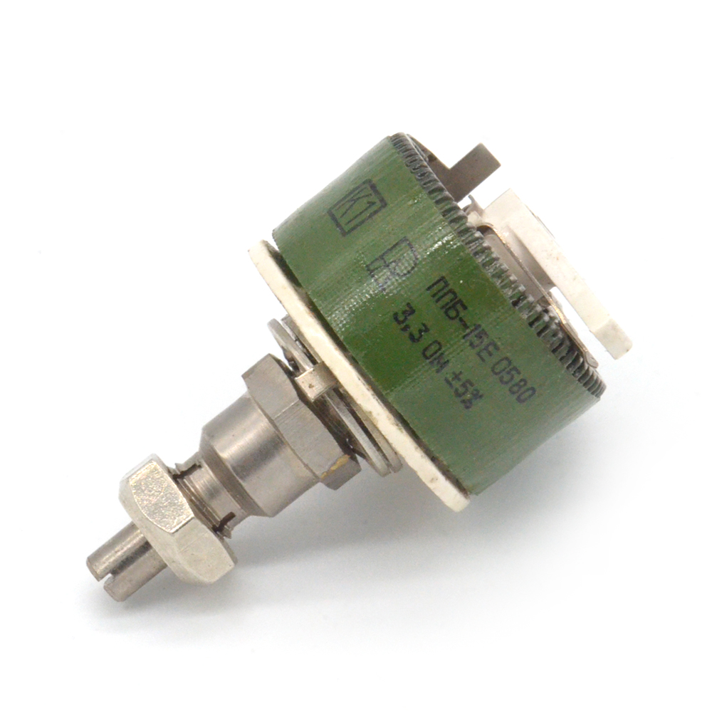 ППБ-15Е 15W(Ватт) 3,3Ω(Ом)-А±5%, Е-ВС2(под шлиц) Резистор переменный (потенциометр)., фото