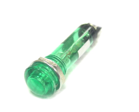 N-806-G 220VAC 6mm Лампа неоновая зеленая, RUICHI, фото