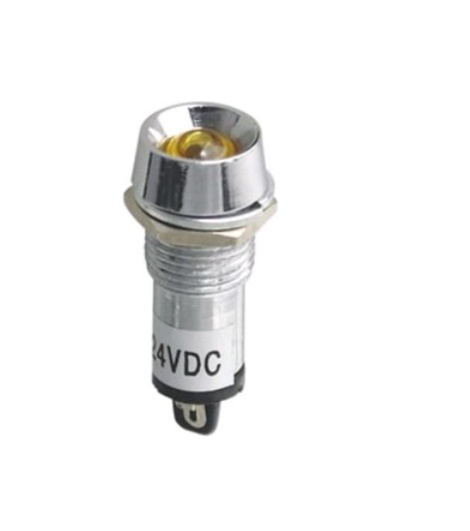 N-XD12-1-Y, Лампа неоновая с держателем желтая 220VAC, фото