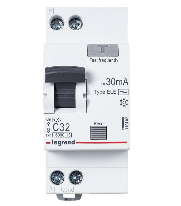 RX3 2п (1P+N) C 32А 30мА тип AC 6кА Legrand, фото