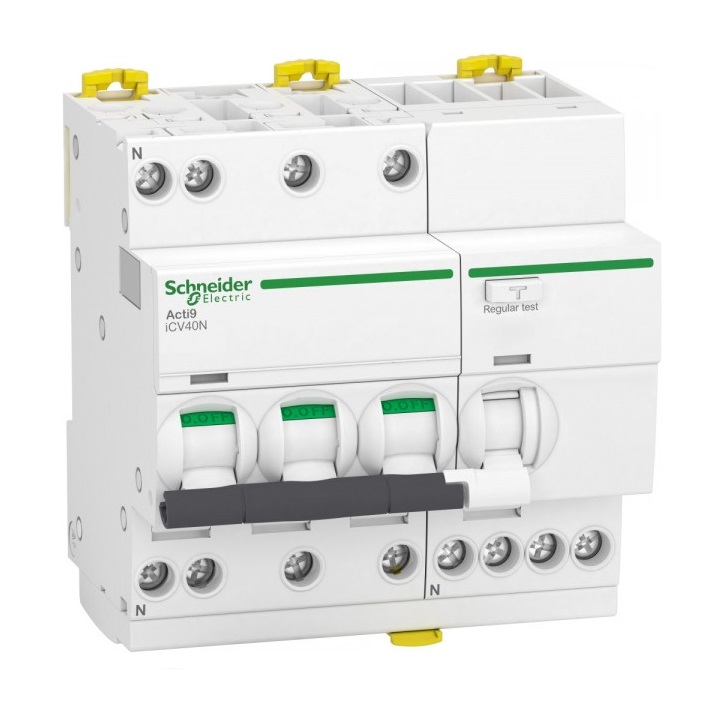 iCV40 3P+N 6кА 25A C 30мA тип A Schneider Electric, фото