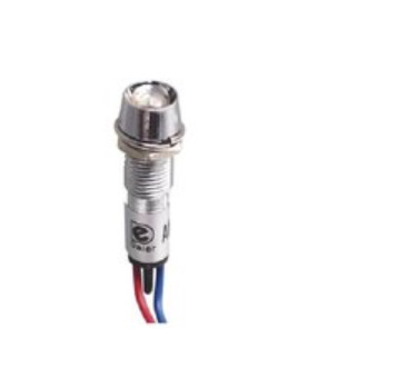 XD8-1W-R-12VDC, Светодиод с держателем красный 8мм 12VDC, Daier, фото