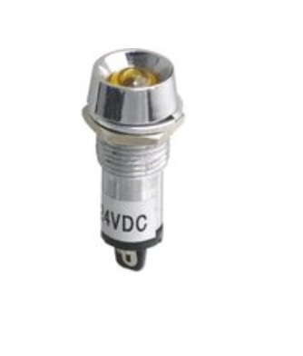 N-XD12-1-R, Лампа неоновая с держателем красная 220VAC, фото