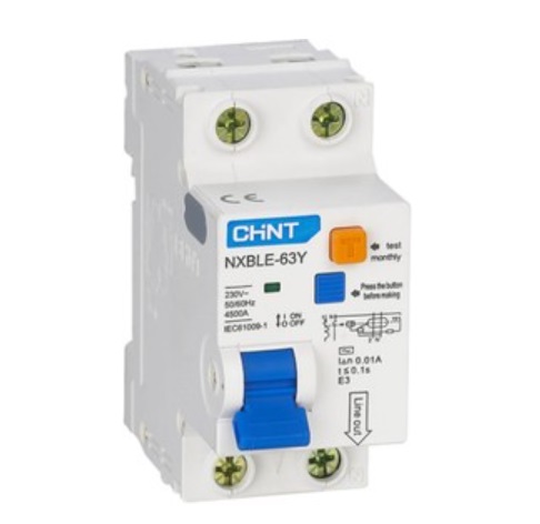 NXBLE-63Y 1P+N 32А 30mA электронный тип AС, х-ка С, 4.5kA CHINT, фото