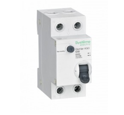 City9 Set Авт. выкл. диф. тока (АВДТ) 1P+N С 32А 4.5kA 30мА Тип-A 230В Systeme Electric, фото