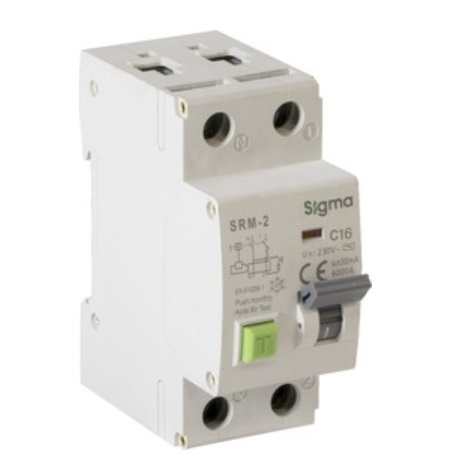 SRM2016030 AC 2P 30mA 6kA 16A Sigma Elektrik, фото