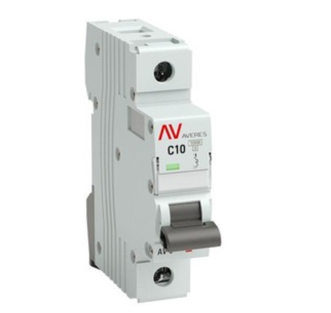 Выключатель автоматический модульный 1п C 10А 10кА AV-10 AVERES EKF mcb10-1-10C-av, фото