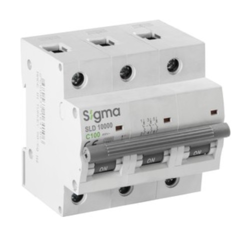 Автоматические выключатели 3P C 100A 10kA, SIGMA ELEKTRIK, фото