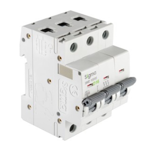 Автоматические выключатели 3P D 16A 10kA, SIGMA ELEKTRIK, фото
