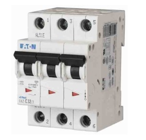 115375 FAZ-D63/3, xEffect MCB, 3P Poles, 63A Curve D, 240 415V AC, 96V DC, 10 kA Breaking Capacity, , фото