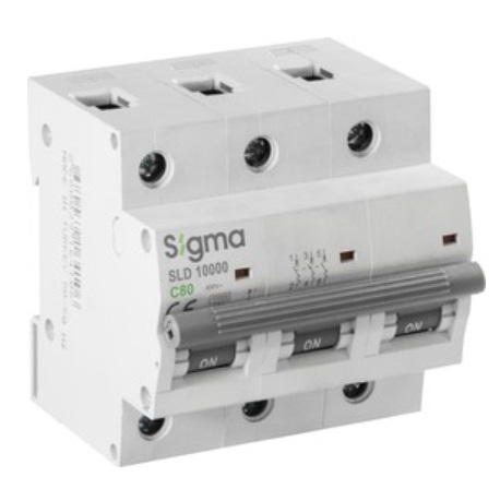 Автоматические выключатели 3P C 80A 10kA, SIGMA ELEKTRIK, фото