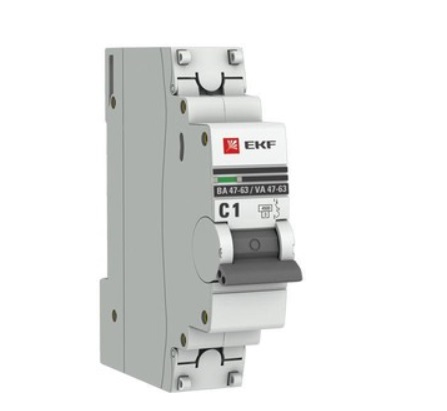 Выключатель автоматический модульный 1п C 1А 4.5кА ВА 47-63 PROxima EKF mcb4763-1-01C-pro, фото