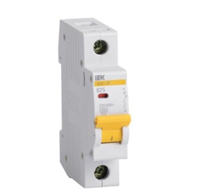 MVA20-1-025-B, KARAT Авт. выкл. ВА47-29 1P B 25А 4,5кА IEK, фото