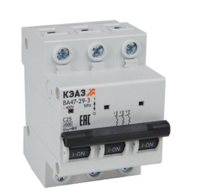 КЭАЗ Выключатель автоматический модульный ВА47-29-3C50-УХЛ3 (4,5кА), фото