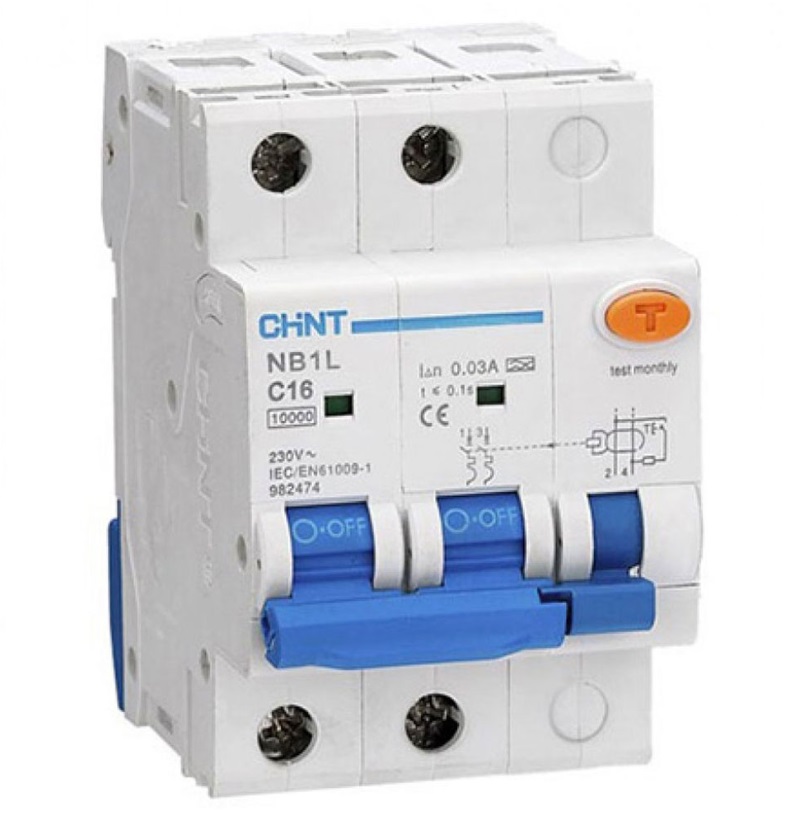 NB1L-40 2P C25 100mA тип AC 6kA CHINT, фото