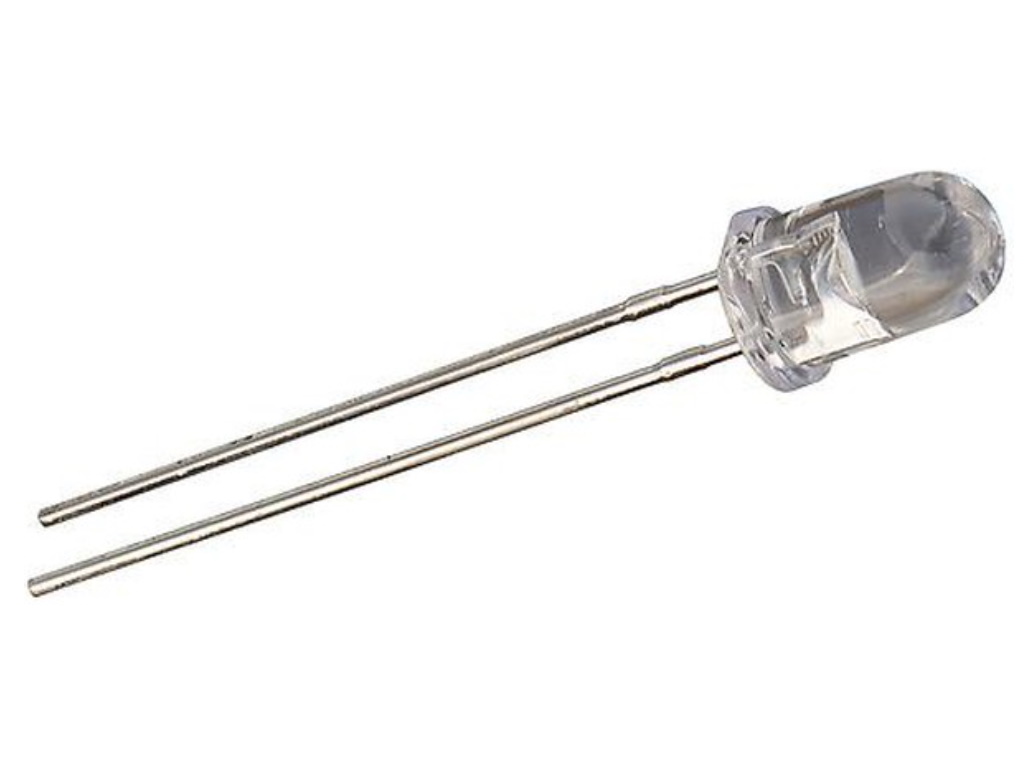 9500K Светодиод овальный белый холодный 60/30° d=5мм 2500мКд (Ultra White), фото