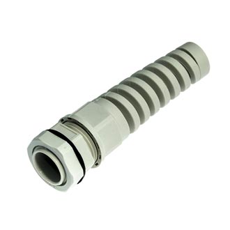 PGA11-P-10G 6-10 mm Кабельный ввод(гермоввод) спиральный серый, фото