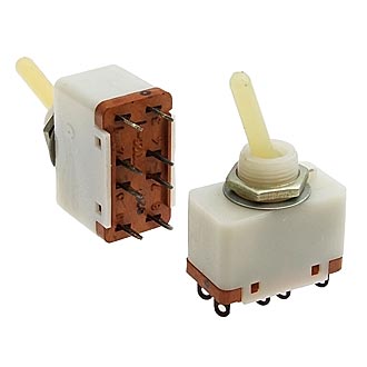 ПТ26-1 on-off/off-on, 5A(Ампер) 250V(Вольт) Тумблер четырехполюсный, пайка, АГ0.360.219ТУ, пластмасса, фото