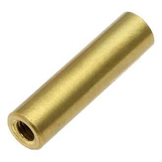 PCSS-20 Стойка для печатной платы круглая, латунь, внутр. резьба М3х0,5, длина L 20mm, 2 отв. под винт, Ruichi, фото