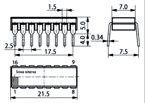 К561ЛН1А Микросхема, бК0.348.457-04ТУ фото