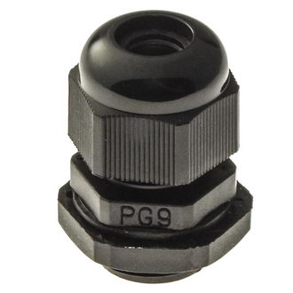PG9 4-8 mm Кабельный ввод(гермоввод), сальник черный, фото