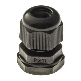 PG11 5-10 mm Кабельный ввод(гермоввод), сальник черный, фото