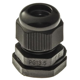 PG13.5 6-12 mm Кабельный ввод(гермоввод), сальник черный, фото