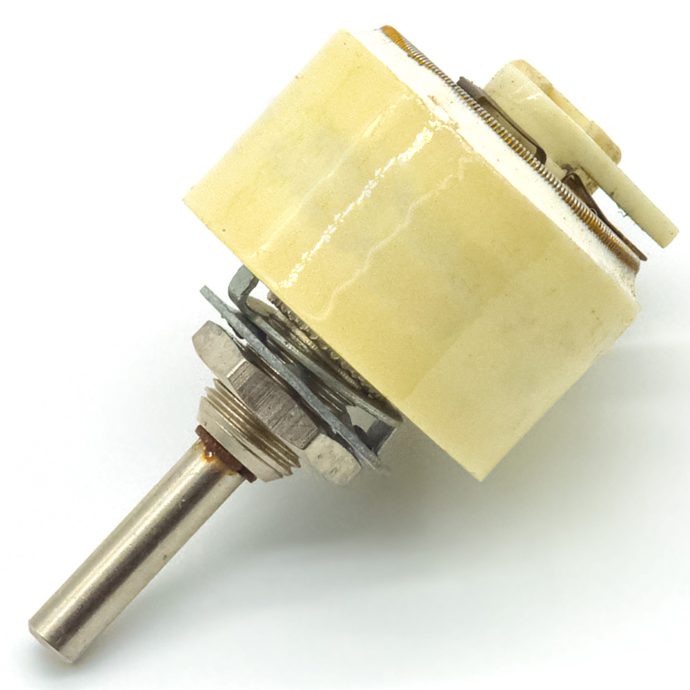 ППБ-3А 3W(Ватт) 330Ω(Ом)-А±5%, А-ВС1(сплошной гладкий) Резистор переменный (потенциометр), 1992г, фото