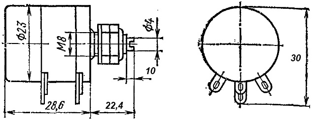 ПП3-44 3Вт 2,2кОм/2,2кОм±10% Резистор купить в интернет-магазине «Ай-Пи ...