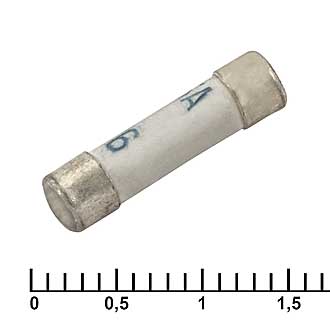 ВП1-1 3A(Ампер) 250V(Вольт) (4,0х15) Вставка плавкая (предохранитель) керамика, фото
