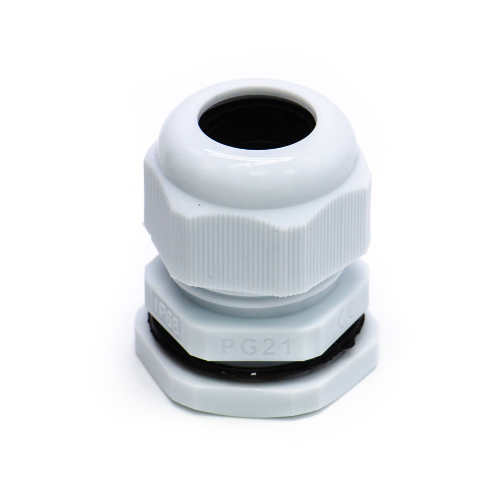 PG21 13-18 mm Кабельный ввод(гермоввод), сальник серый, RUICHI, фото