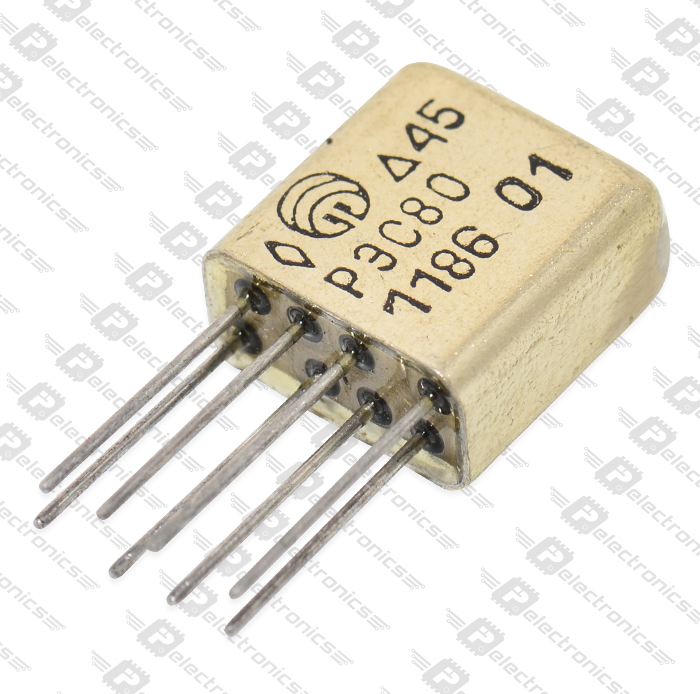 РЭС80 ДЛТ4.555.014-01 2 перекл. 15VDC 2 перекл. Реле нейтральное, ДЛТ0.455.001 ТУ, фото