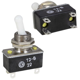 Т2-В off-on, 6A(Ампер) 250V(Вольт) Тумблер двухполюсный, пайка, АГ0.360.407ТУ, фото