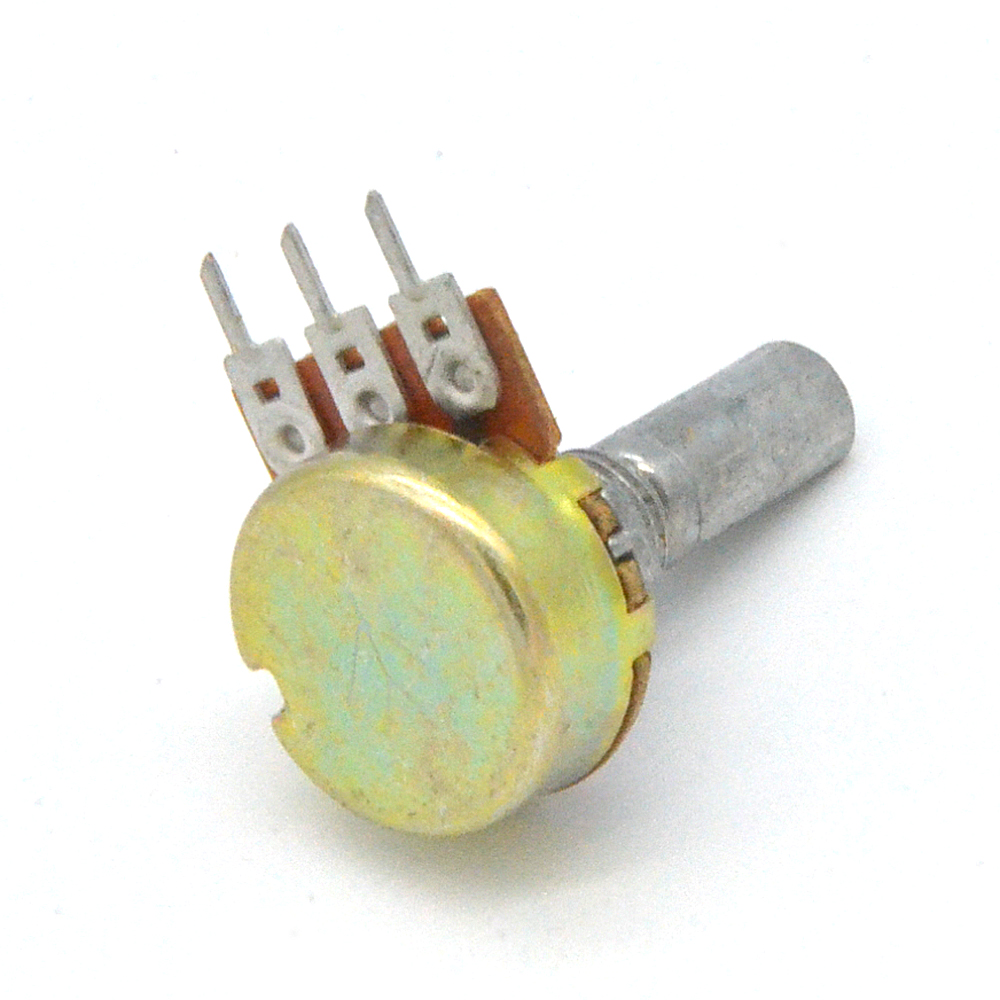 16K1-F 0,125W(Ватт) 250kΩ(кОм)±20%-B, F-20 прямая лыска Резистор переменный (потенциометр), фото