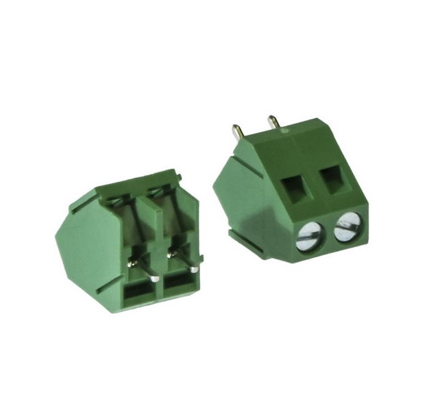 RG103-5.0-02P 10A(Ампер) 300V(Вольт) 2 контакта, шаг 5,0mm, 1 ряд контактов Клеммник винтовой, на плату, RUICHI, фото