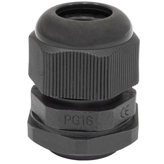 PG16 10-14 mm Кабельный ввод(гермоввод), сальник черный,, фото