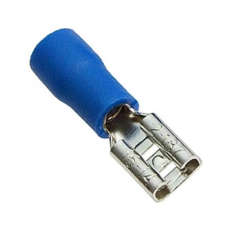 FDD2-187 (РПИ-М 2,5-4,8) 4,8mm, 1,5-2,5 mm², blue Клемма ножевая, изолированная, фото