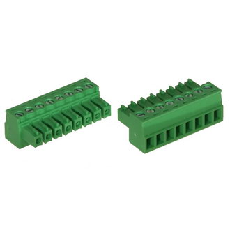 15EDGK-3.81-08P-14-00A(H) 8A(Ампер) 300V(Вольт) 8 контактов, шаг 3,81mm. 1 ряд контактов Клеммник разъемный винтовой, на кабель, DEGSON, фото