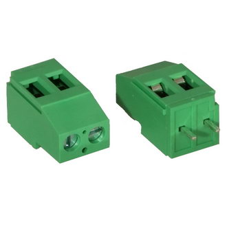 DG129-5.08-02P-14-00A(H) 20A(Ампер) 300V(Вольт) 2 контакта шаг 5,08mm, 1 ряд контактов Клеммник винтовой, на плату, DEGSON., фото