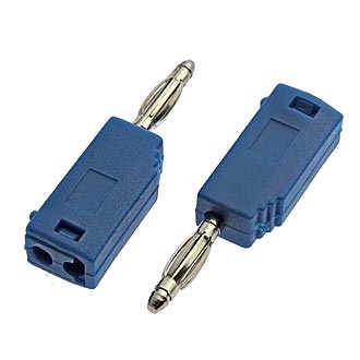 Z027 2mm Stackable Plug BLUE Штекер приборный, фото