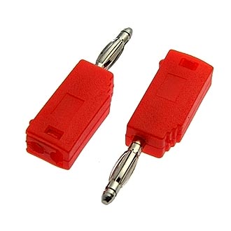 Z027 2mm Stackable Plug RED Штекер приборный, фото