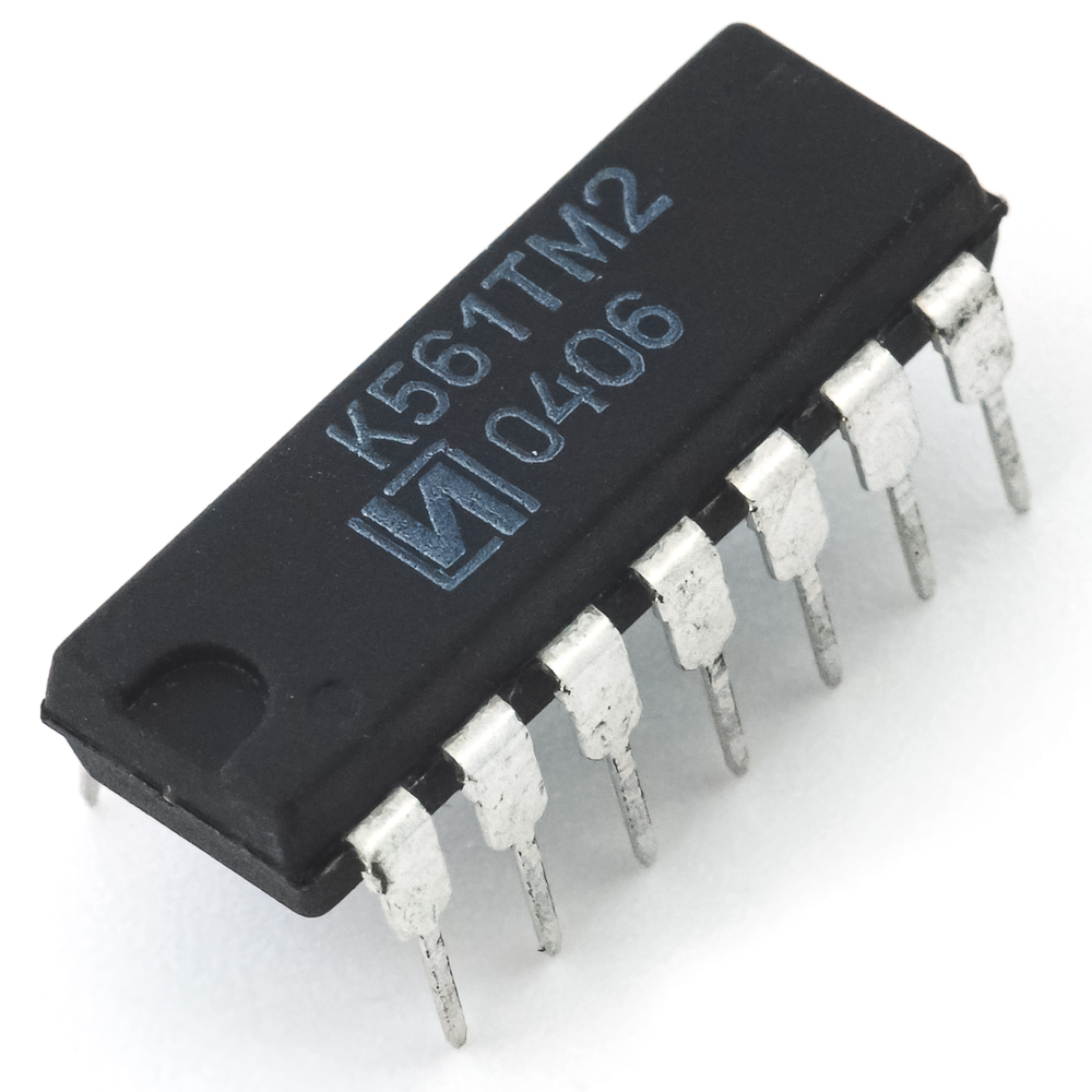 К561ТМ2 DIP14 Микросхема купить в интернет-магазине «Ай-Пи Электрон» с ...