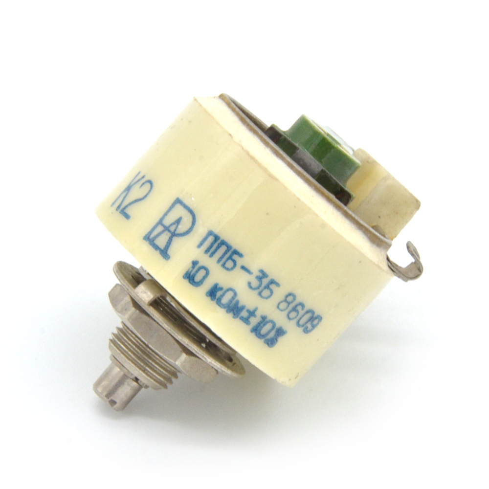 ППБ-3Б 3W(Ватт) 10kΩ(кОм)±10%, Б-ВС2(под шлиц) Резистор переменный (потенциометр), фото