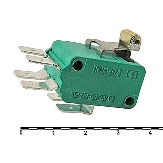 MSW-07-1 под клемму планка с роликом 5A(Ампер) 250V(Вольт) Микропереключатель, фото