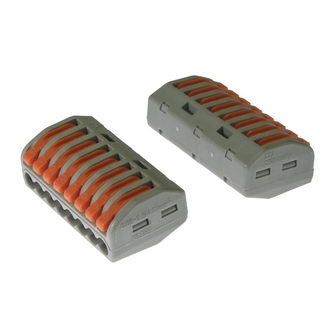 PCT-218 24A(Ампер) 250V(Вольт) 8 контактов Клеммник зажимной соединительный, на провод (аналог WAGO), RUICHI, фото