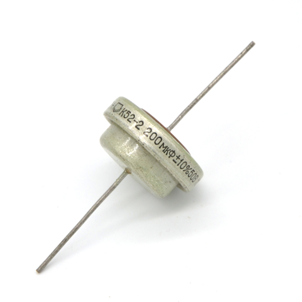 К52-2 200мкФ(mkF) 50В(V) ±10% Конденсатор электролитический, танталовый, уплотненный ОЖ0.464.049 ТУ, фото