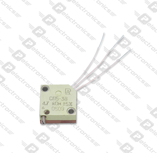 СП5-3В 1W(Ватт) 4,7kΩ(кОм)-А±5% Резистор подстроечный многооборотный, фото