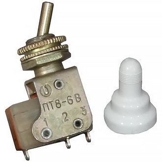 ПТ8-6В on-on, 2A(Ампер) 250V(Вольт) Тумблер однополюсный, пайка, АГ0.360.216ТУ, 2020г, фото